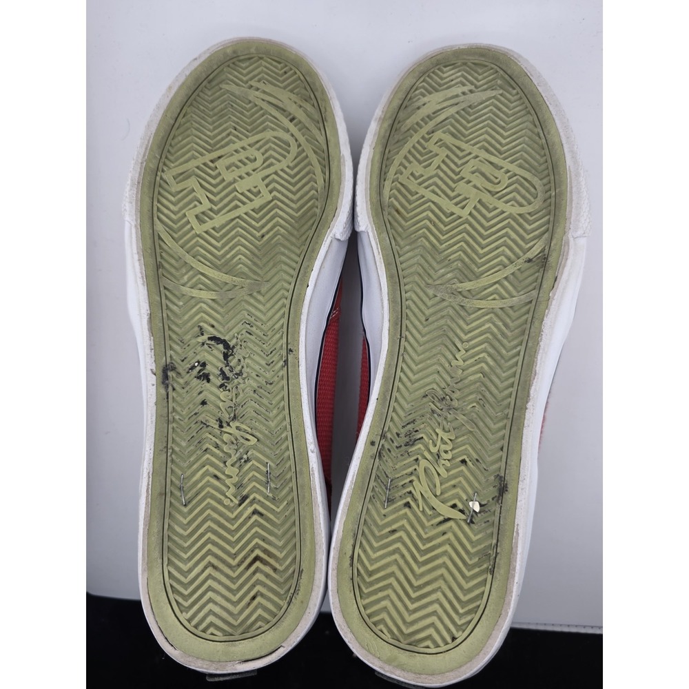 Phat Farm Red Suede Canvas Sneakers Men's Size 11 Casual Lace Up Shoes - Picture 7 of 12